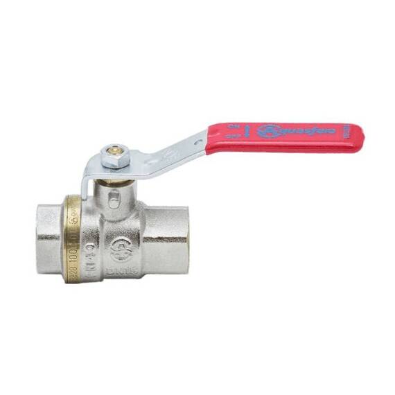 Кран шар лат 1001 Euro нк Ду32 Ру20 м/м полн рыч Aquasfera 1001-04 ., фото , изображение 3