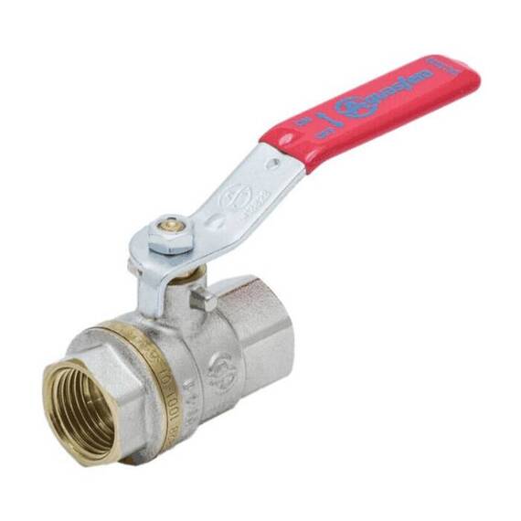 Кран шар лат 1001 Euro нк Ду32 Ру20 м/м полн рыч Aquasfera 1001-04 ., фото 