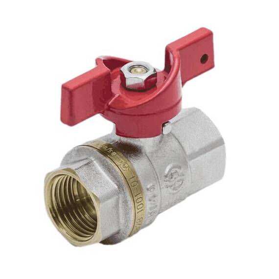 Кран шар лат 1002 Euro нк Ду25 Ру25 м/м полн баб Aquasfera 1002-03 ., фото 