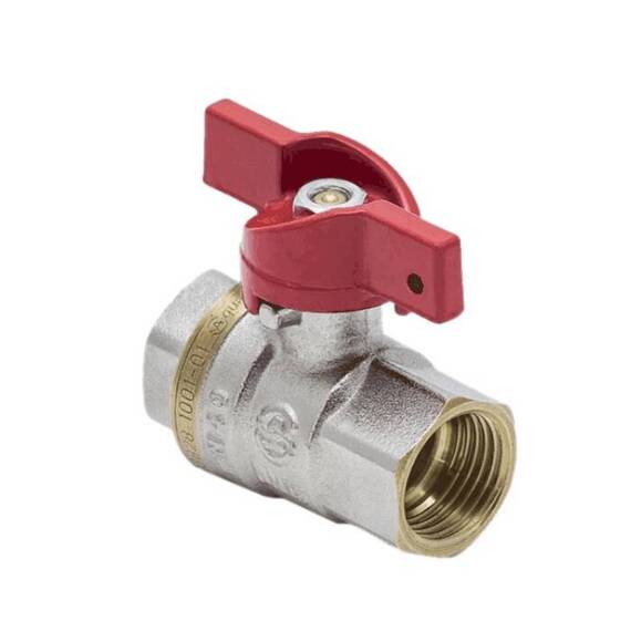 Кран шар лат 1002 Euro нк Ду25 Ру25 м/м полн баб Aquasfera 1002-03 ., фото , изображение 4