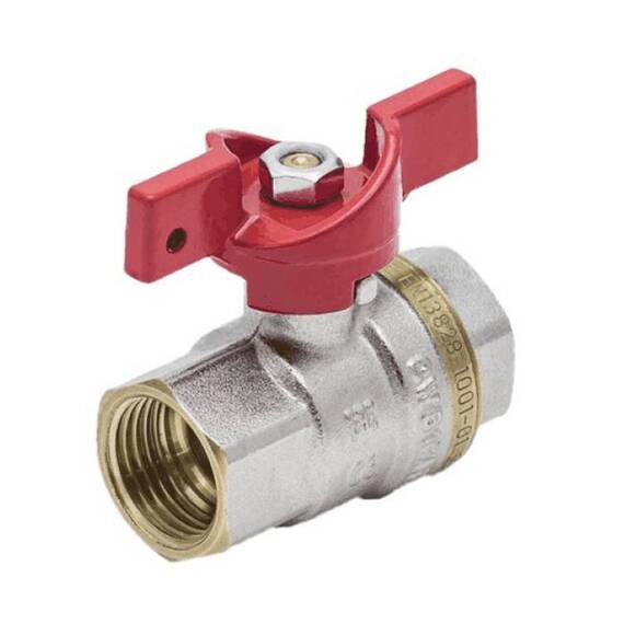 Кран шар лат 1002 Euro нк Ду25 Ру25 м/м полн баб Aquasfera 1002-03 ., фото , изображение 6