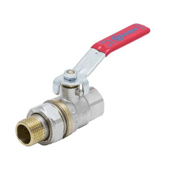 Кран шар лат 1006 Euro нк Ду20 Ру30 м/амер полн рыч Aquasfera 1006-02 ., фото , изображение 2