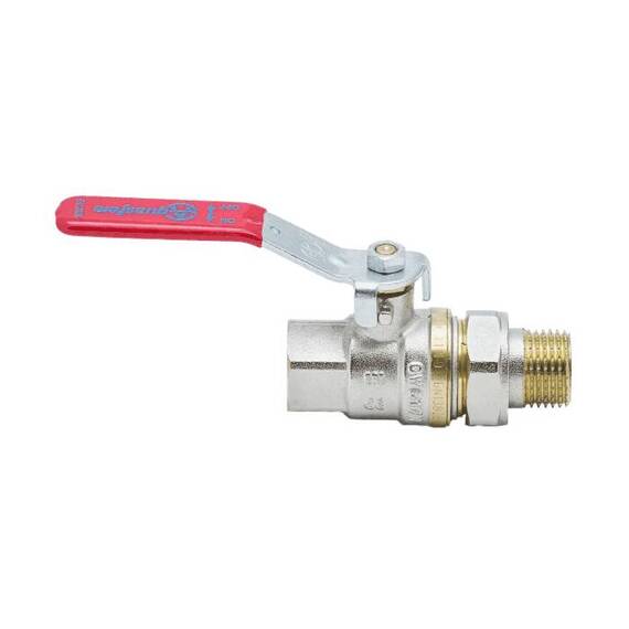 Кран шар лат 1006 Euro нк Ду20 Ру30 м/амер полн рыч Aquasfera 1006-02 ., фото , изображение 4