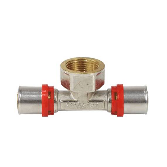 Тройник МП пресс лат Дн26х3/4&quot;х26 ВР Aquasfera 8011-05, фото , изображение 2