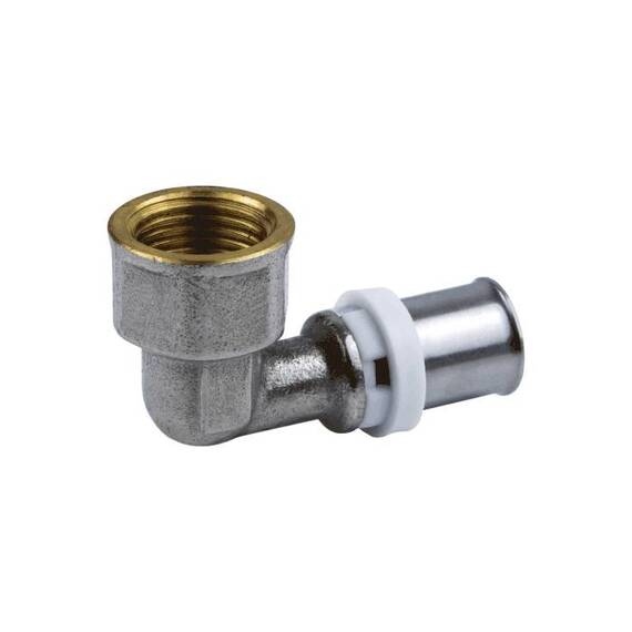 Угольник МП пресс лат Дн20х3/4&quot;х90гр ВР Aquasfera 8007-04, фото , изображение 5