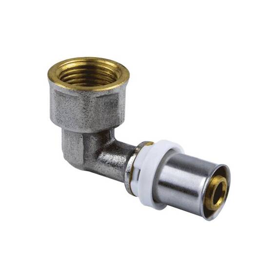 Угольник МП пресс лат Дн20х1/2&quot;х90гр ВР Aquasfera 8007-03, фото , изображение 7