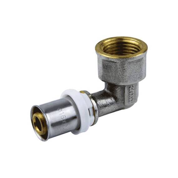 Угольник МП пресс лат Дн20х1/2"х90гр ВР Aquasfera 8007-03, фото 
