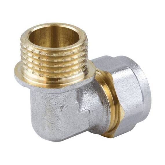Угольник МП обж лат Дн16х3/4&quot;х90гр НР Aquasfera 7006-02, фото , изображение 6