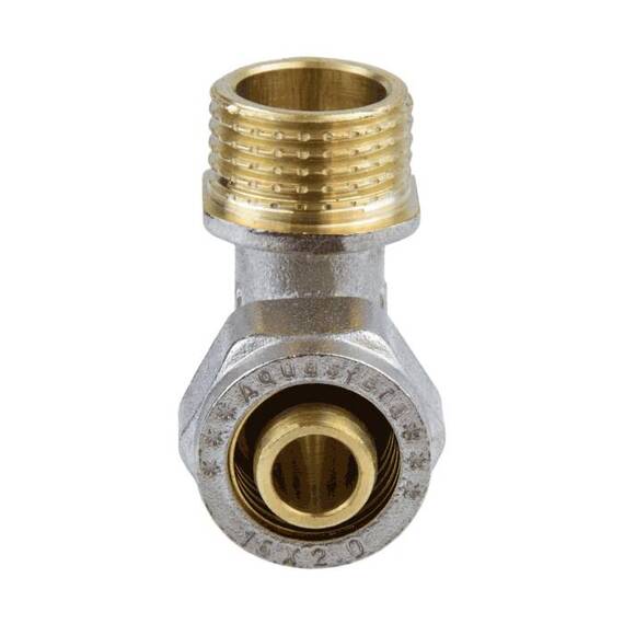 Угольник МП обж лат Дн16х3/4&quot;х90гр НР Aquasfera 7006-02, фото , изображение 9
