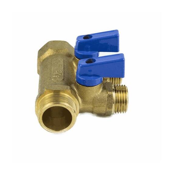 Коллектор лат шар/к син 3/4&quot; м/р 3в 1/2&quot; н/р 35мм Aquasfera 9025-02, фото , изображение 8