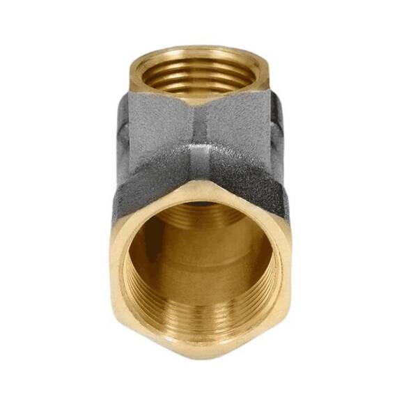 Тройник лат перех Ду25х20х25 м/м никель Aquasfera 9008-03, фото , изображение 6