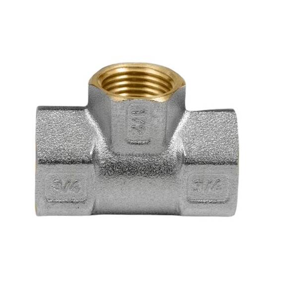 Тройник лат перех Ду20х15х20 м/м никель Aquasfera 9008-01, фото , изображение 8