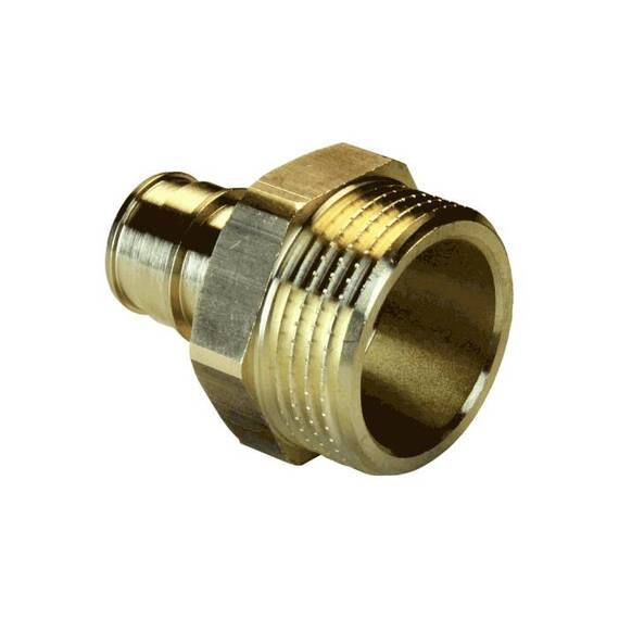 Муфта PE-X лат радиал Дн16х3/4&quot; НР РОС, фото , изображение 8