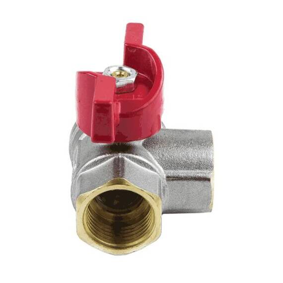 Кран шар лат 1021 Euro нк Ду15 Ру40 м/м полн 3-ход баб Aquasfera 1021-01, фото , изображение 7