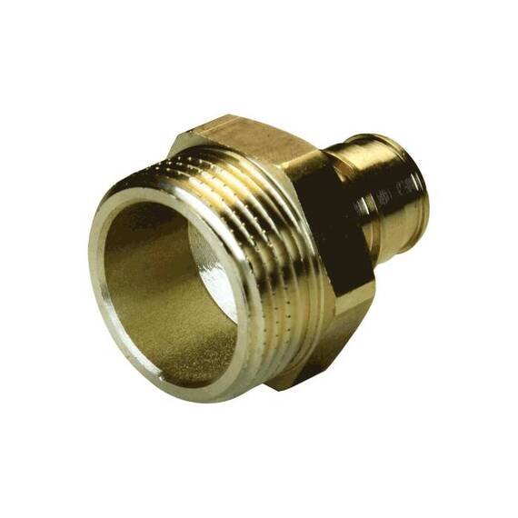 Муфта PE-X лат радиал Дн16х1/2&quot; НР РОС, фото , изображение 3