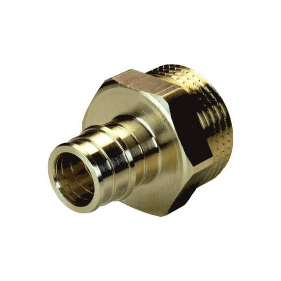 Муфта PE-X лат радиал Дн25х1/2&quot; НР РОС, фото , изображение 7