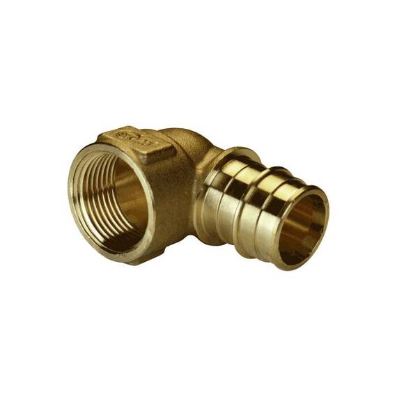 Угольник PE-X лат радиал Дн20х1/2&quot; ВР РОС GX129(AC)Y034, фото , изображение 2