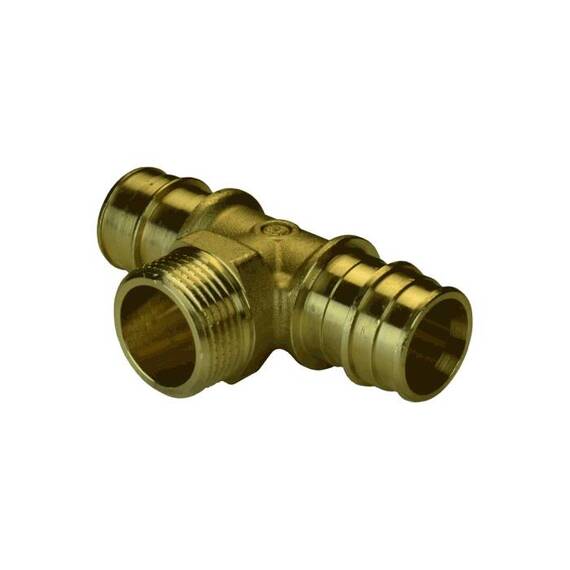 Тройник PE-X лат радиал Дн20х1/2&quot;х20 НР РОС GX153(AC)Y034, фото , изображение 5