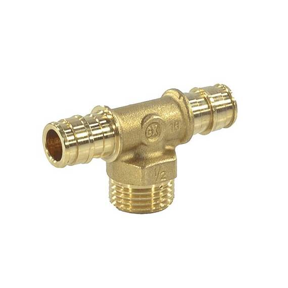 Тройник PE-X лат радиал Дн25х3/4&quot;х25 НР РОС GX153(AC)Y045, фото , изображение 2