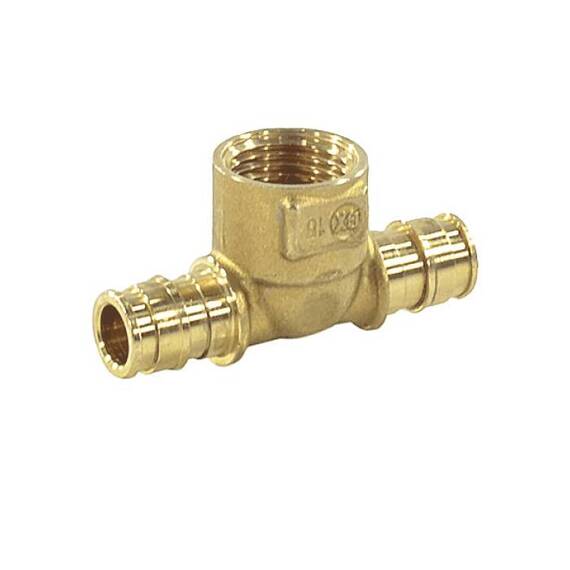 Тройник PE-X лат радиал Дн20х1/2&quot;х20 ВР РОС GX154(AC)Y034, фото , изображение 2