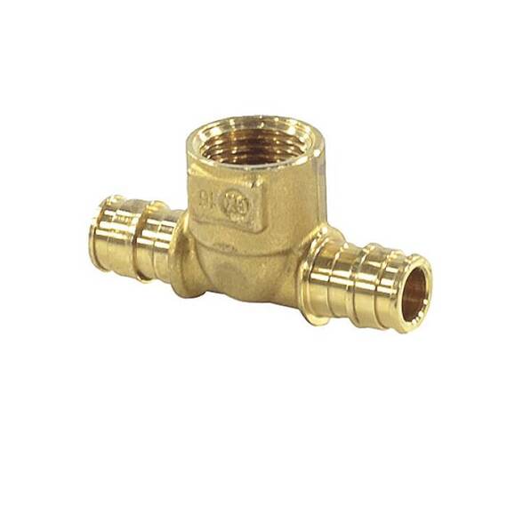 Тройник PE-X лат радиал Дн20х1/2&quot;х20 ВР РОС GX154(AC)Y034, фото , изображение 3