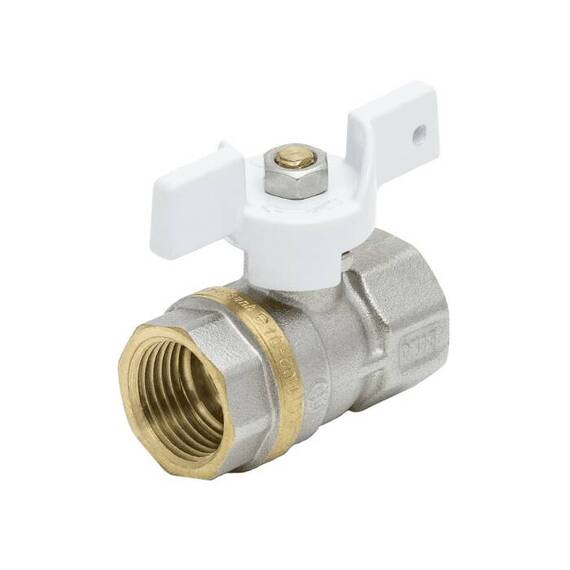 Кран шар лат 1102 Standard нк Ду25 Ру25 м/м полн баб Aquasfera 1102-03 ., фото , изображение 2