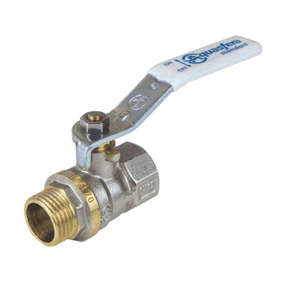 Кран шар лат 1103 Standard нк Ду50 Ру16 м/р полн рыч Aquasfera 1103-06 ., фото , изображение 2