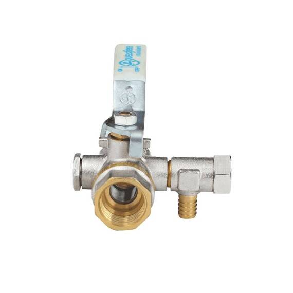 Кран шар лат спуск 1112 нк Ду15 Ру40 м/м полн рыч Aquasfera Standard 1112-01, фото , изображение 6