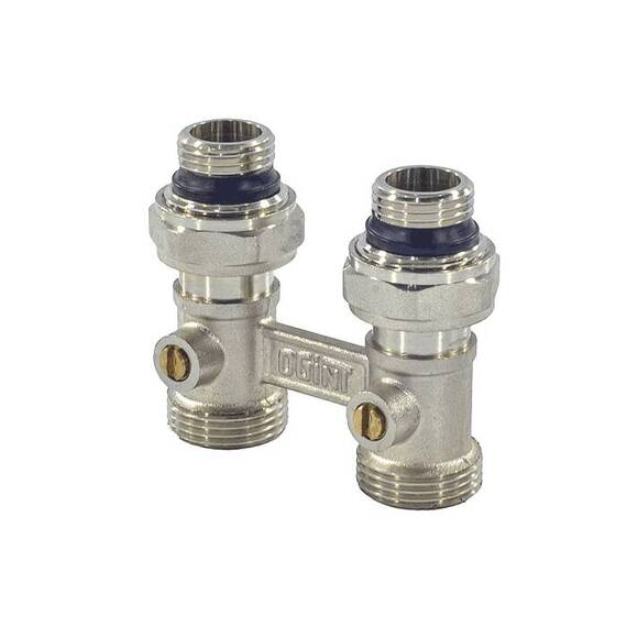 Узел ниж/п Ду15 Ру10 1/2x3/4&quot; ЕК прям в/к двухтр Ogint, фото , изображение 2