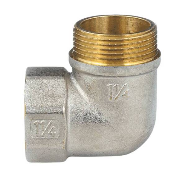 Угольник лат реборд Ду32 м/р никель Aquasfera 9006-04, фото , изображение 6