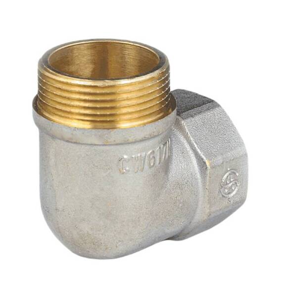 Угольник лат реборд Ду32 м/р никель Aquasfera 9006-04, фото , изображение 9