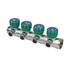 Коллектор лат клап рег 3/4" м/р 4в 1/2" ПУ н/р 45мм M110 SantechSystems, фото 