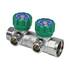 Коллектор лат клап рег 3/4" м/р 2в 1/2" ПУ н/р 45мм M110 SantechSystems, фото 