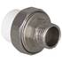 Муфта TEBO бел. PP-R комбин. разъемная (Американка) 20х3/4" НР (10/160), арт.015020903, фото 