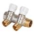Коллектор латунный MVI 3/4"x1/2" 2 вых с регулирующими вентилями, фото 