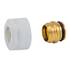 Подключение резьбовое SCHLOSSER 3/4"x15 для соединительных трубок (белое), фото 
