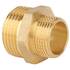 Ниппель Gappo переходной НР-НР латунный 1 1/2" х 1 1/4", фото 