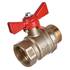 Кран шаровой VALFEX для воды 1" ВР/НР ручка-бабочка, латунный 11Б27фт1М (48/12), фото 