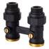 Узел нижнего подключения Royal Thermo прямой 1/2"х3/4" EK (черный), фото 
