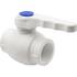 Кран шаровой THERMOLIGHT ручка PP-R 32 белый, фото 