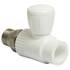 Кран шаровой THERMOLIGHT "американка" PP-R прямой 25х3/4" белый, фото 