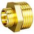 Нипель переходной LD Pride DN25х20 (1"НР х 3/4"НР) латунь с биркой, фото 