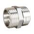 Ниппель латунный LD LD Pride DN40 (1 1/2") НР/НР латунь никель с бирко, фото 