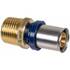 Штуцер обжимной для металлопластиковых труб Usystems MLC Plus 20-R1/2"НР, фото 