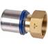 Штуцер обжимной для металлопластиковых труб Usystems MLC 40-G1 1/4"НГ, фото 