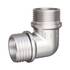 Угольник латунный LD Pride DN20 (3/4") НР/НР латунь никель с биркой, фото 