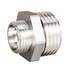Ниппель латунный LD LD Pride DN50х40 (2"НР х 1 1/2"НР) лат никел бирк, фото 