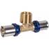 Тройник пресс для металлопластиковых труб Usystems MLC Plus 20-R1/2"НР-20, фото 