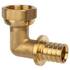 Угольник аксиальный для труб из сшитого полиэтилена Usystems 16-G1/2"НГ, фото 