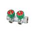 Коллектор регулирующий VARMEGA 1х3/4, 2 выхода,евроконус, никель VMMM01-C06152, фото 